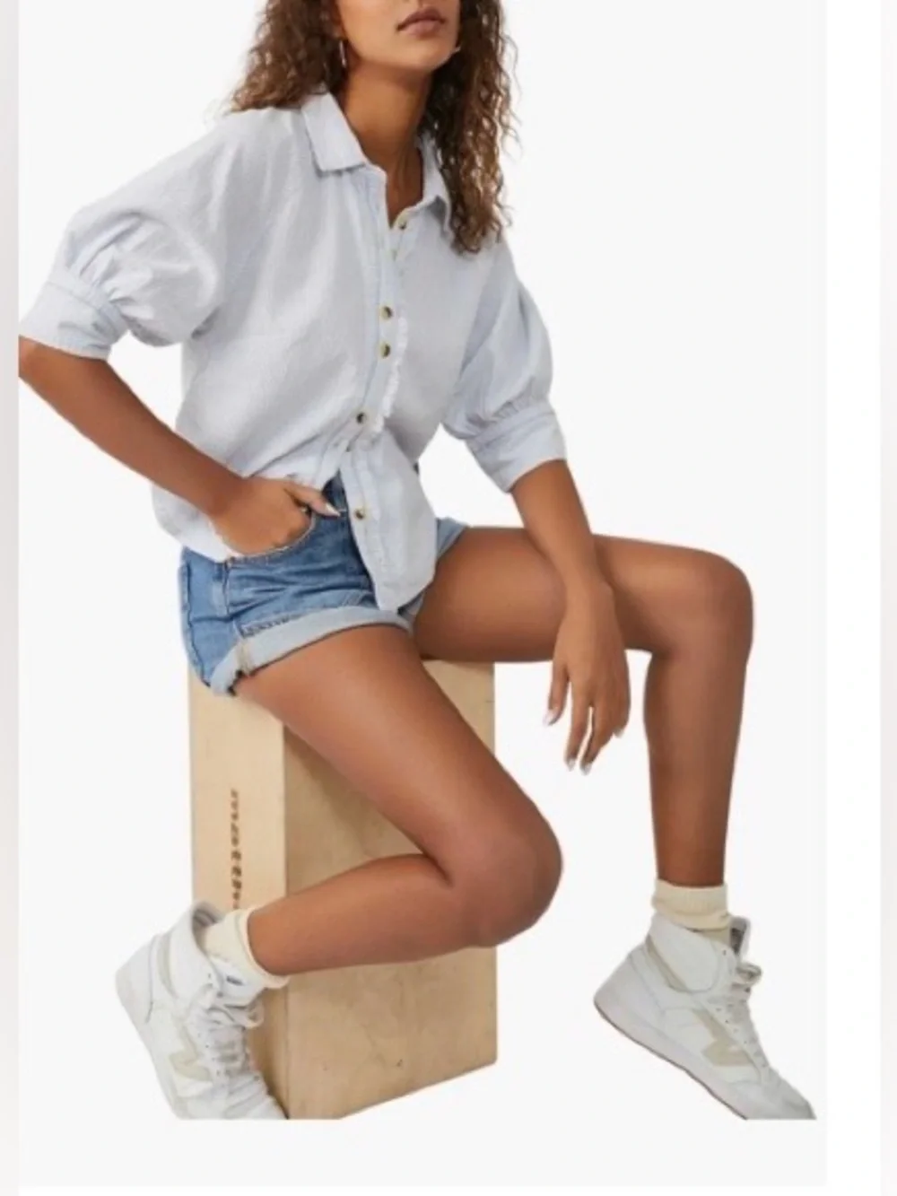 Ellie Stripe Button-Up Shirt